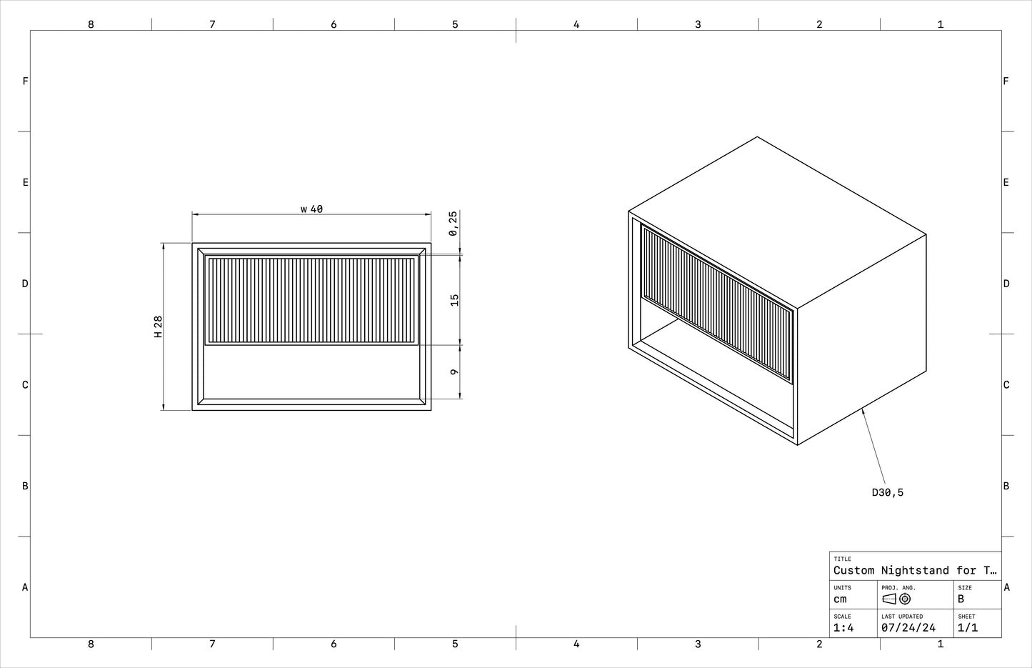 Custom Nightstands for Tristan and Linda