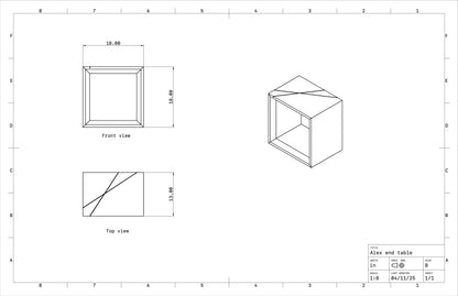 Custom End Table for Alex