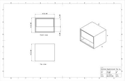 Custom Herald Nightstands for Alejandro