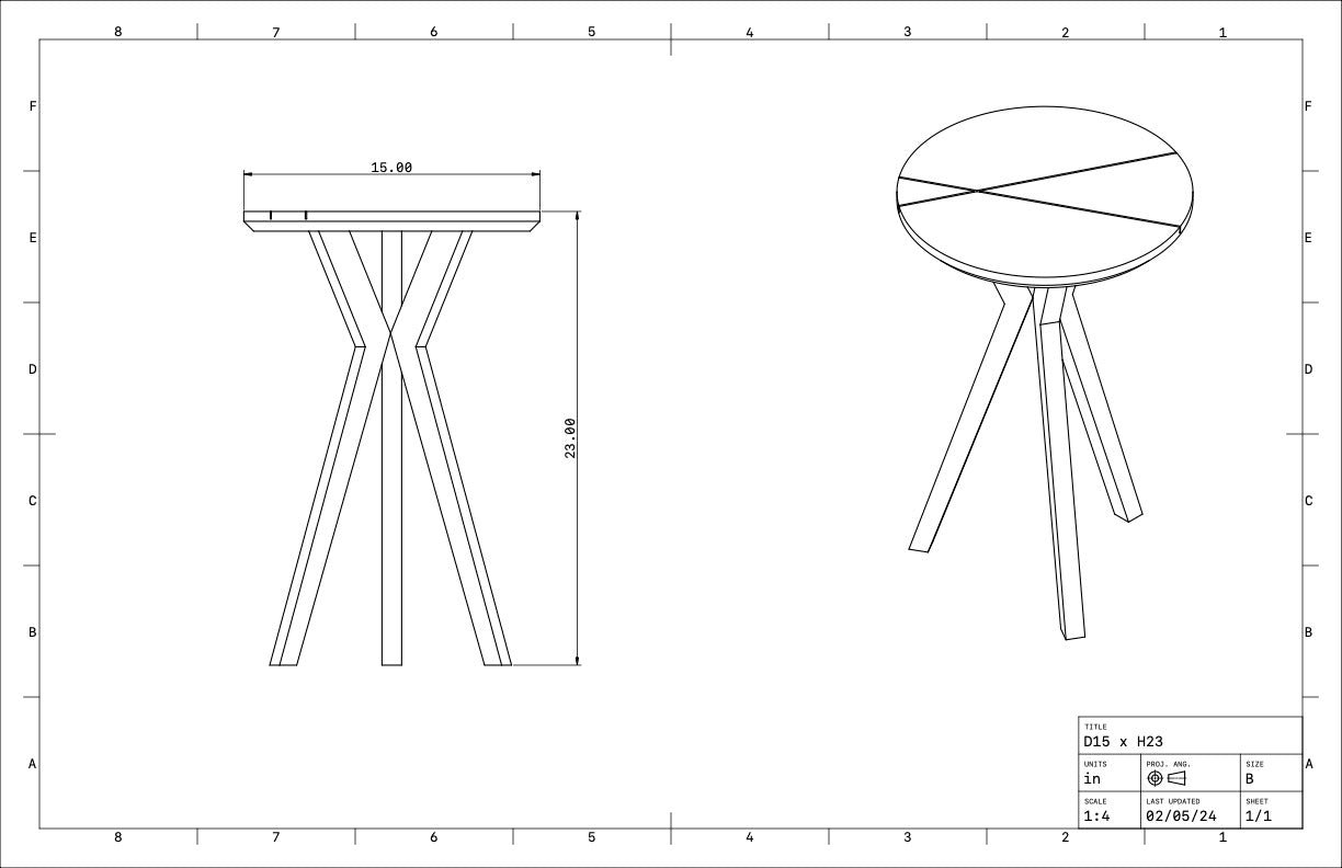 Custom End Table for Anthony