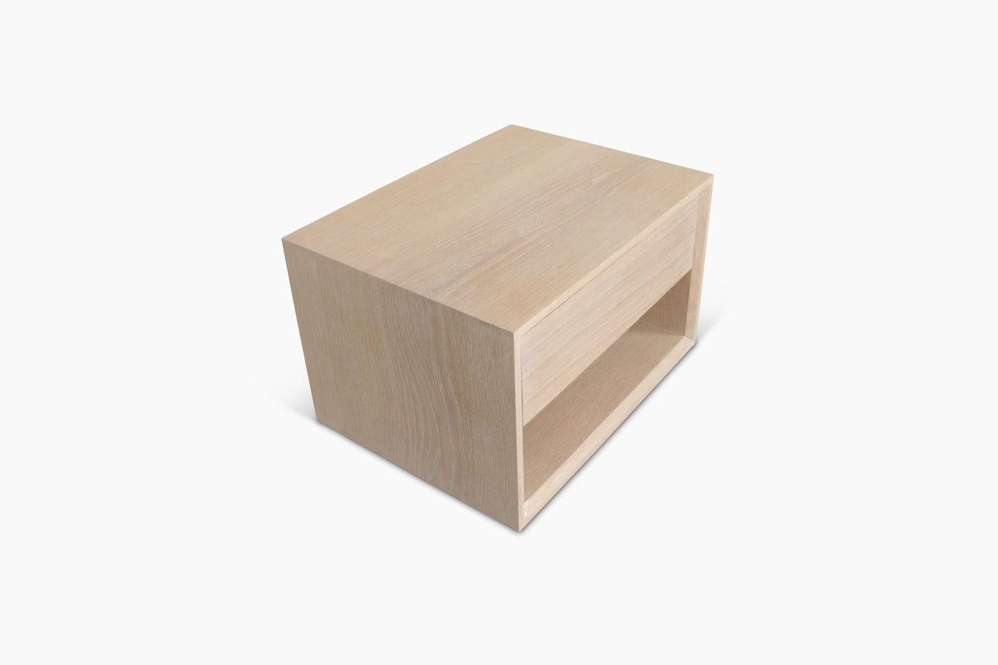 Herald Nightstands | White Oak