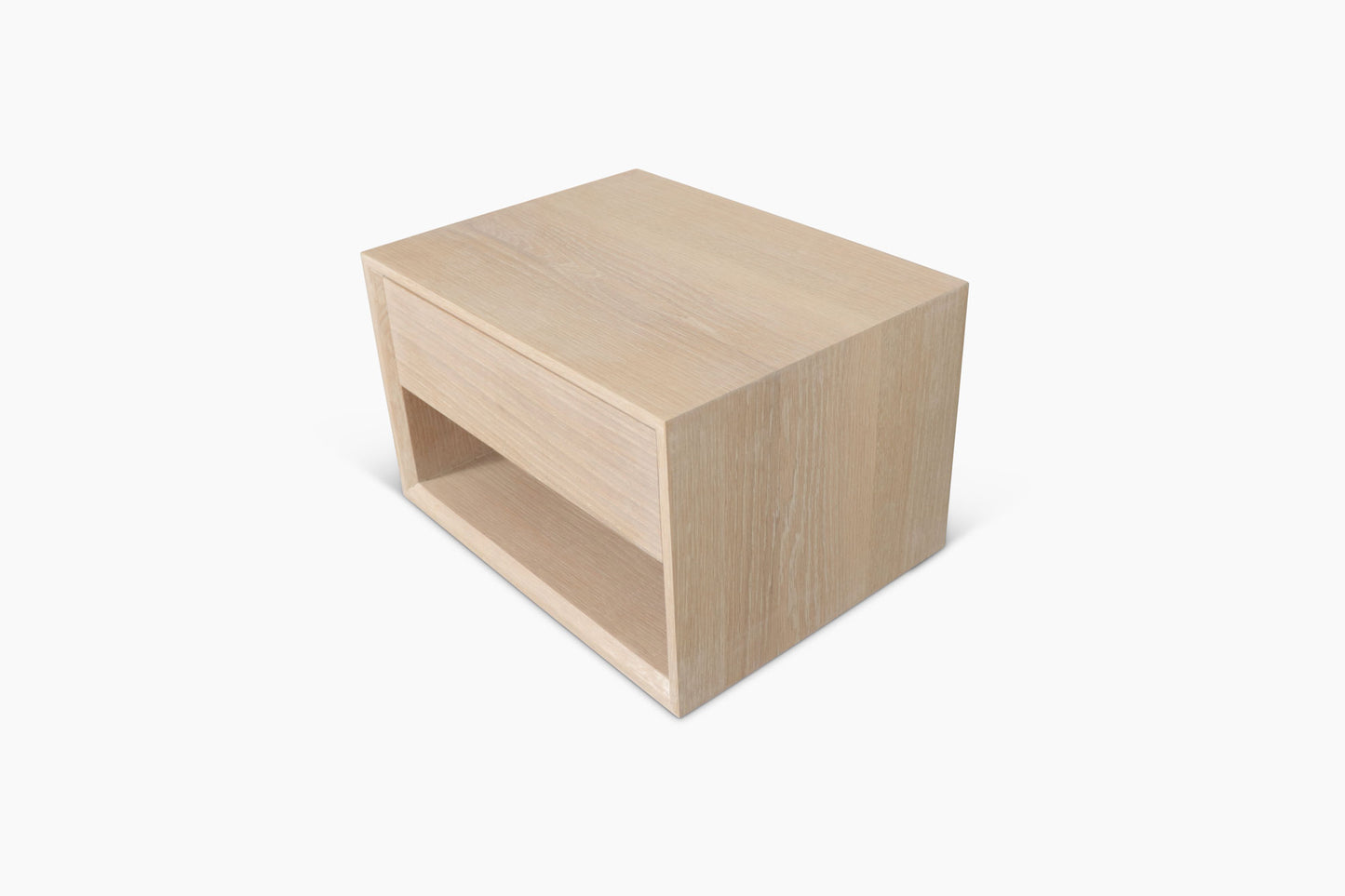 Herald Nightstands | White Oak